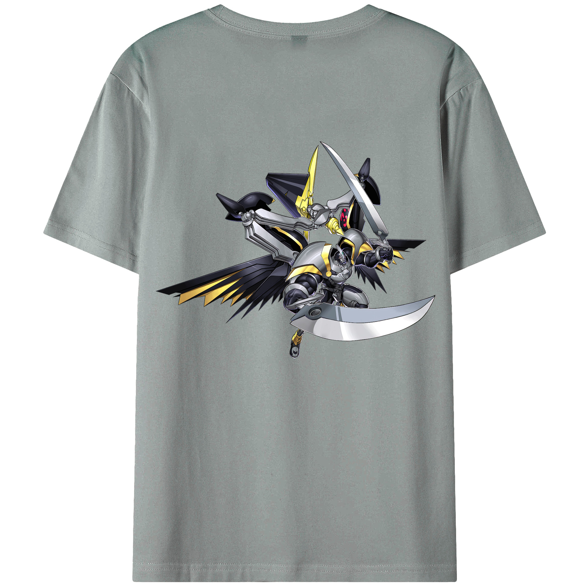 （画像用） 遊☆戯☆王 Yu-Gi-Oh! 綿100％ メンズ半袖Tシャツ（バックプリント） 通気性